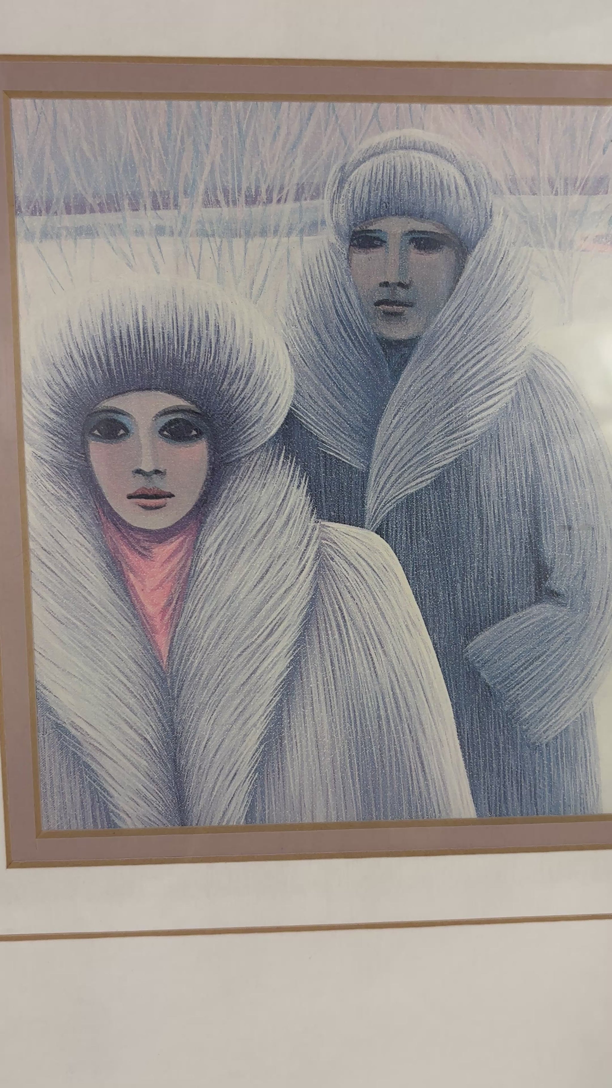 Monique Mercier Symphonie Hivernale Framed Matted Print
