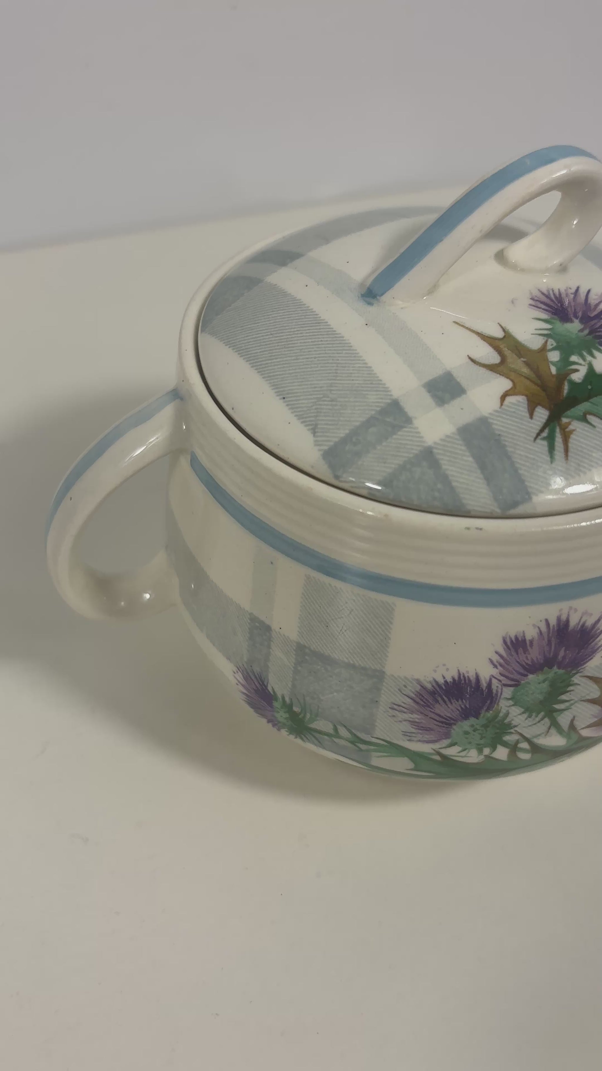 Ringwood Ware Highland Thistle Sugar Bowl