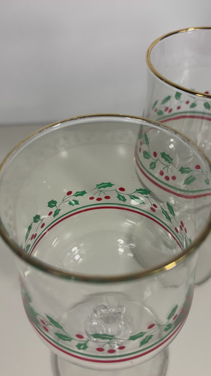 Libbey Arby’s Christmas Collection Wine Glass Set