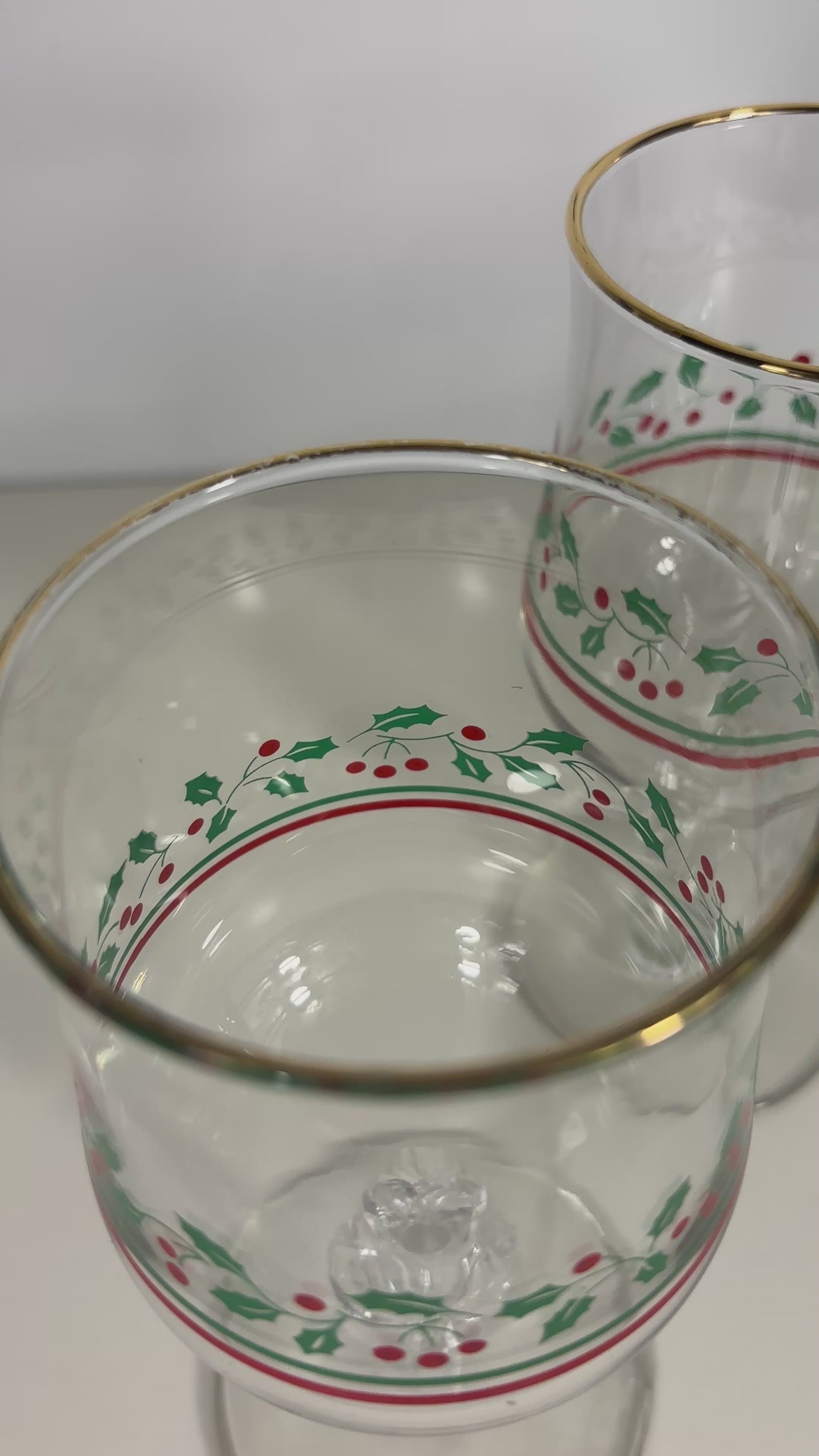 Libbey Arby’s Christmas Collection Wine Glass Set