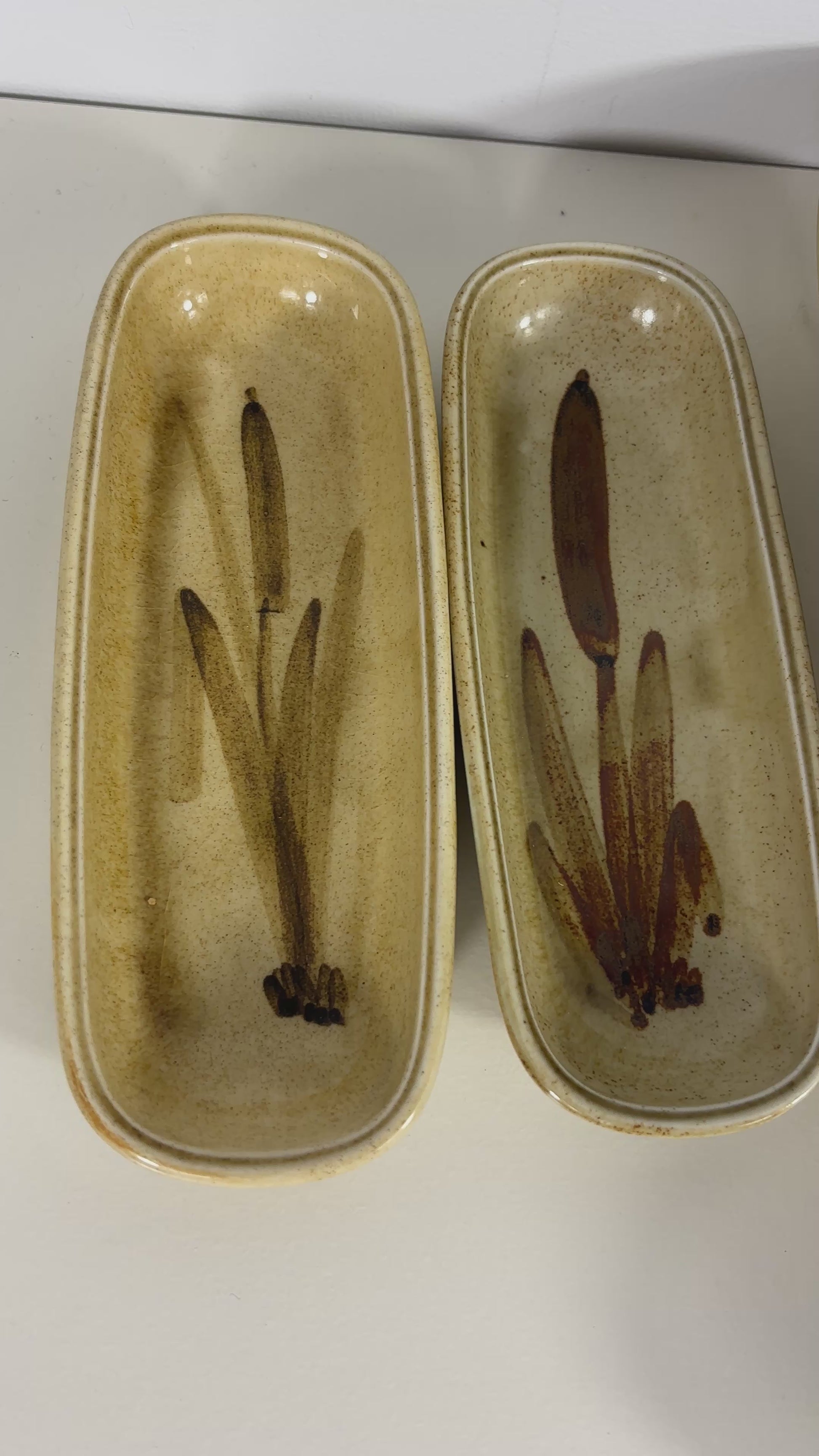 Galleon Ware Canada Cattail Corn on the Cob Serving Set