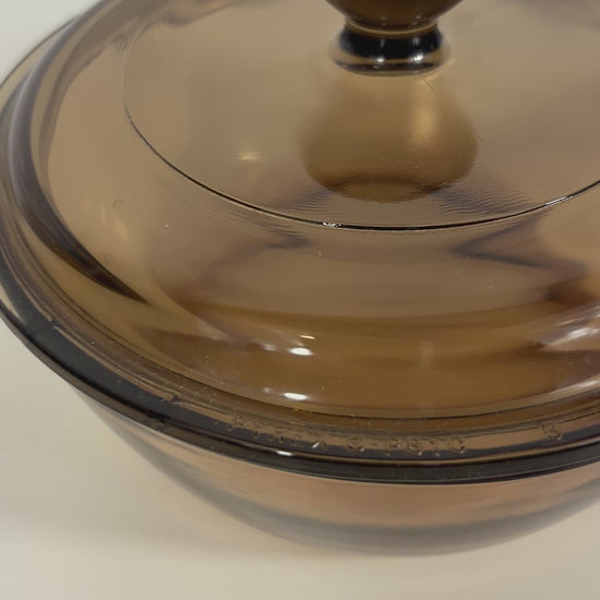 Corning Visions 6 Inch Amber Covered Skillet