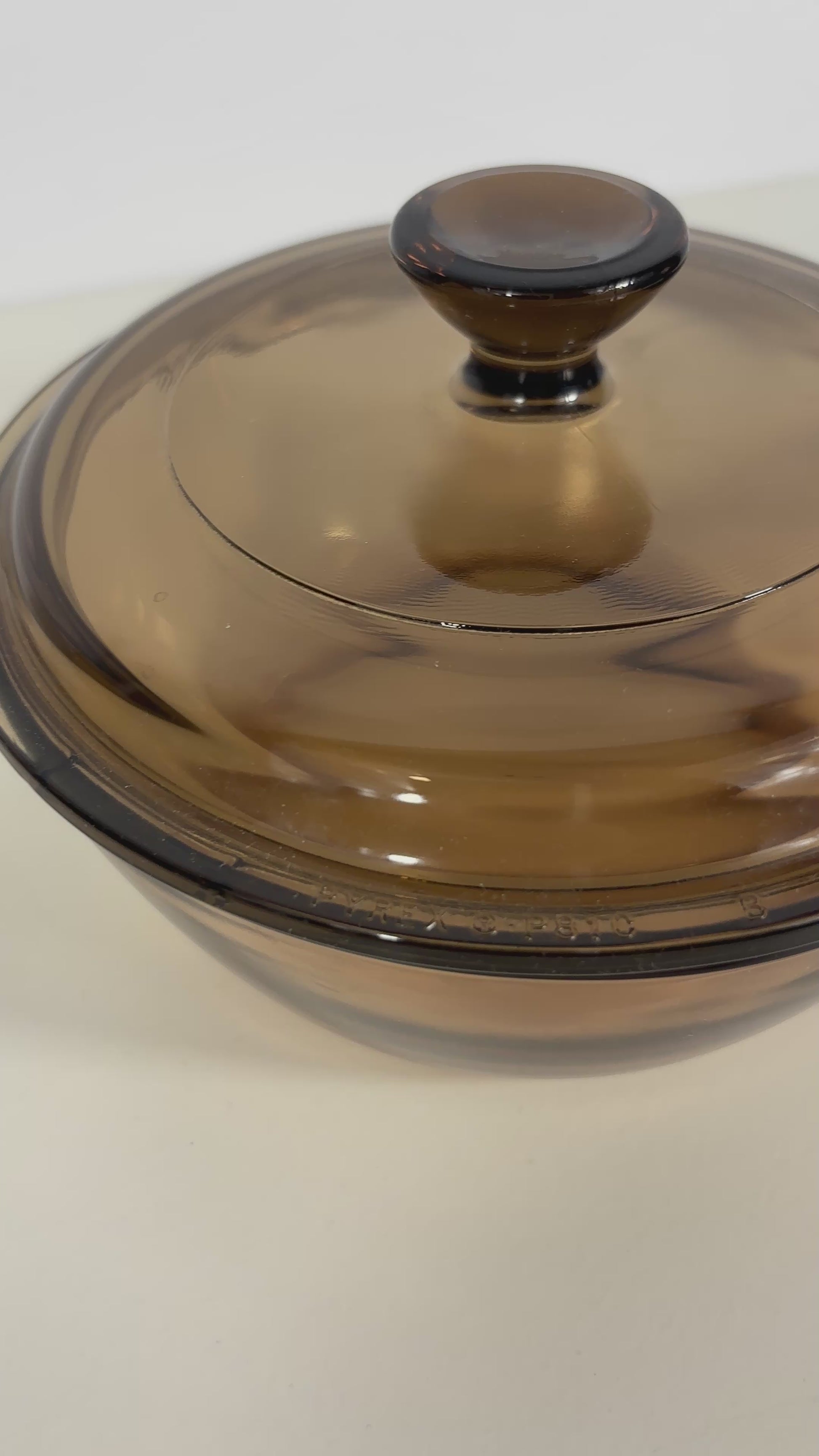 Corning Visions 6 Inch Amber Covered Skillet