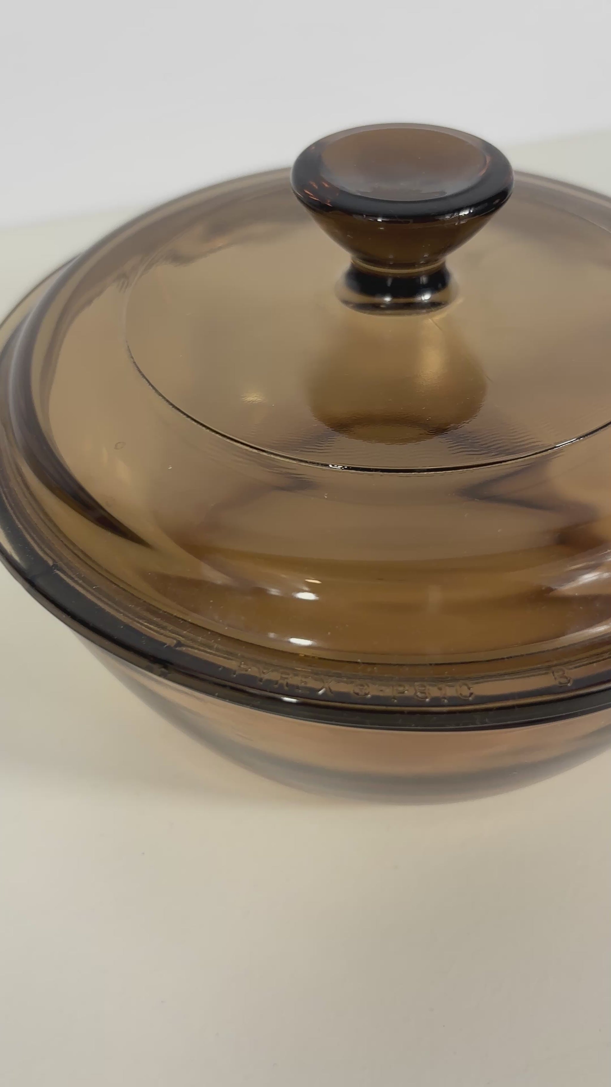 Corning Visions 6 Inch Amber Covered Skillet