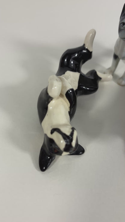 Lot of Boston Terrier Frenchie Dog Small Figurines