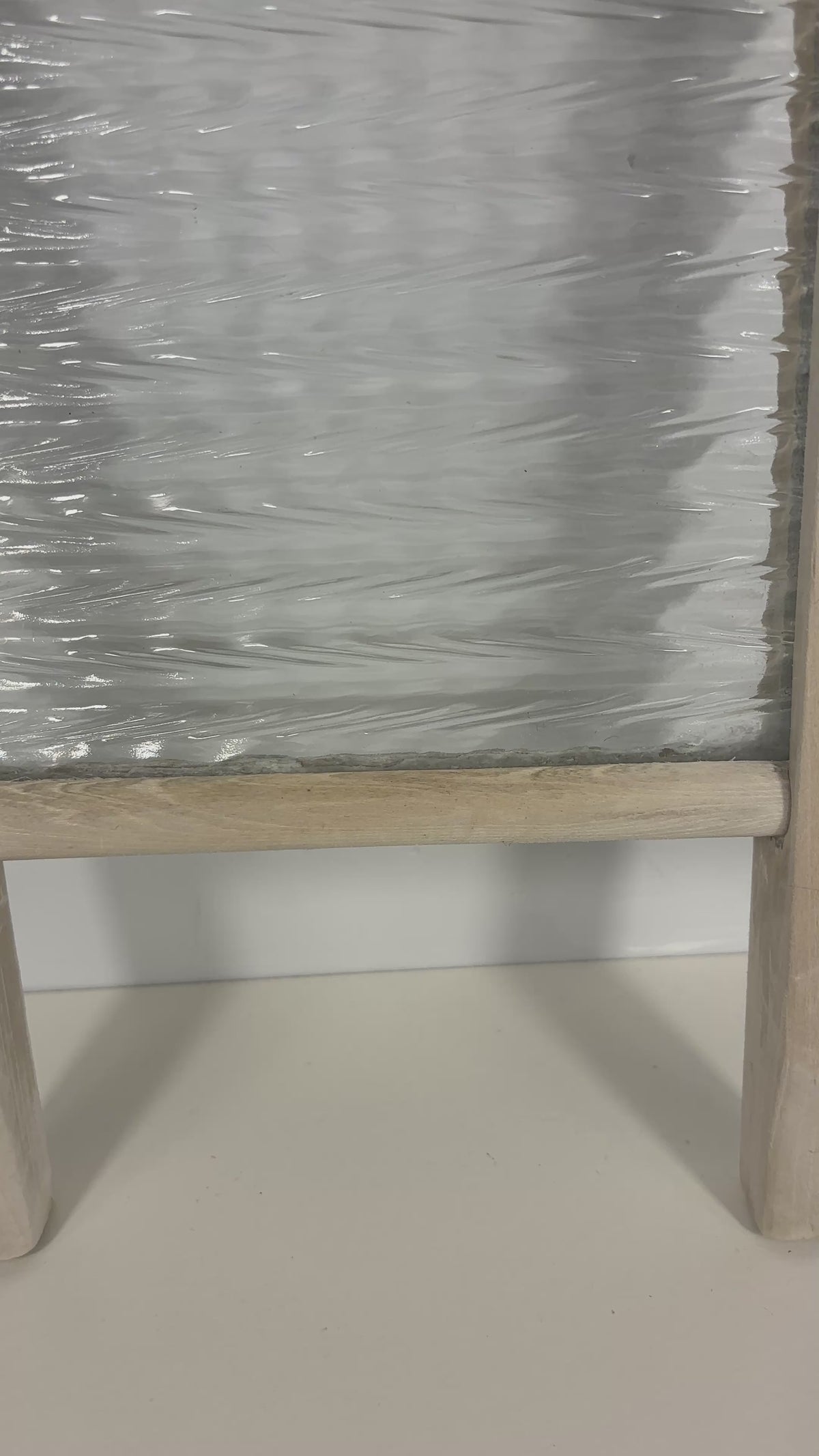 Wood and Glass Vintage Small Washboard