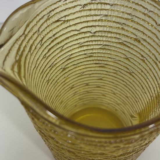 Anchor Hocking Soreno Gold Glass Pitcher