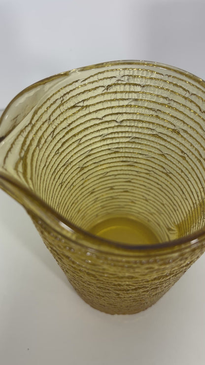 Anchor Hocking Soreno Gold Glass Pitcher