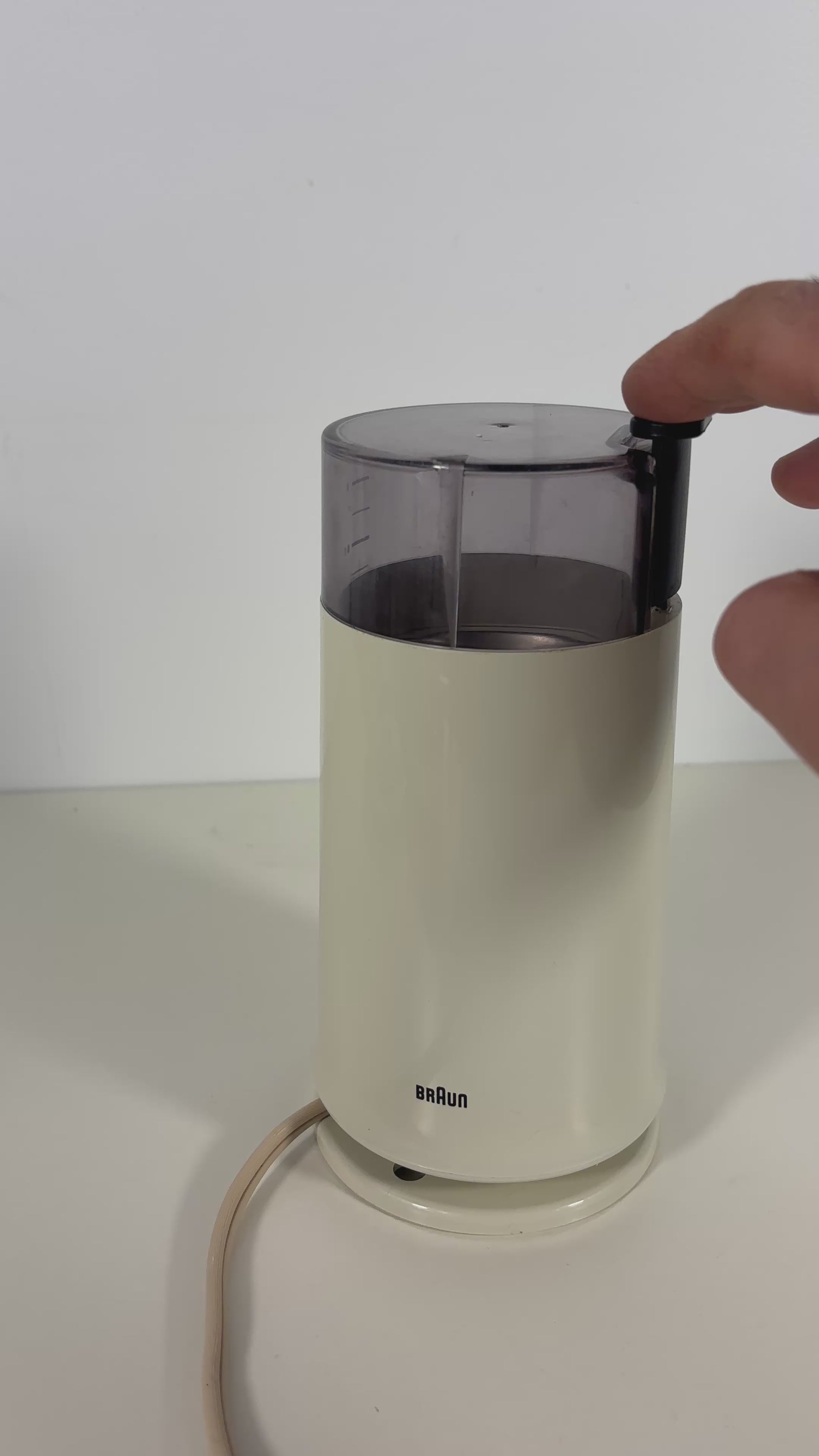 Vintage Braun Electric Coffee Grinder KSM2