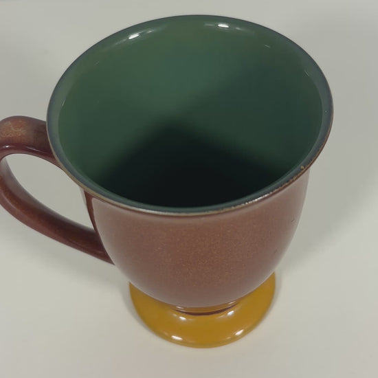 Denby Spice Footed Stoneware Coffee Mugs