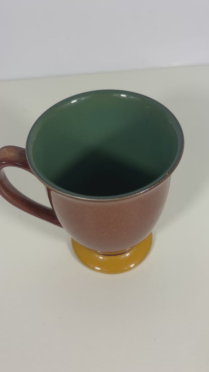 Denby Spice Footed Stoneware Coffee Mugs