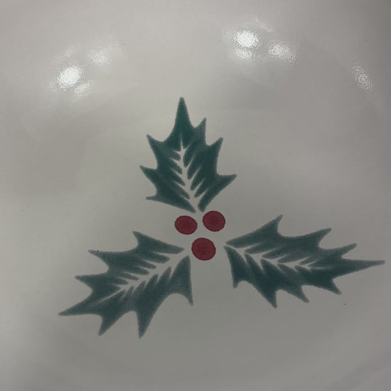 Denby Holly Green Christmas Soup Bowl