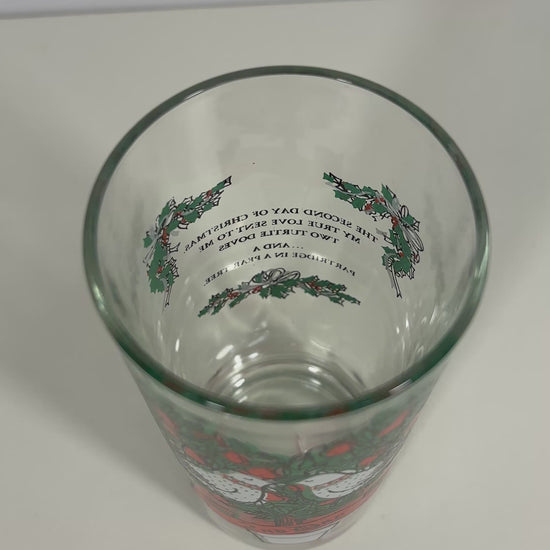 Indiana Glass 2nd Day of Christmas Tumbler Glass