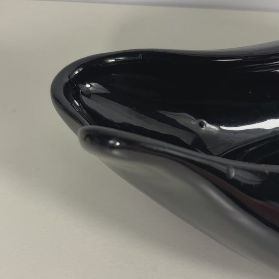 Rare Beauceware Black Console Bowl Centrepiece