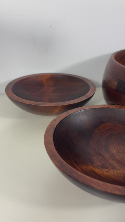 Baribocraft Canada Wood Salad Bowl Set
