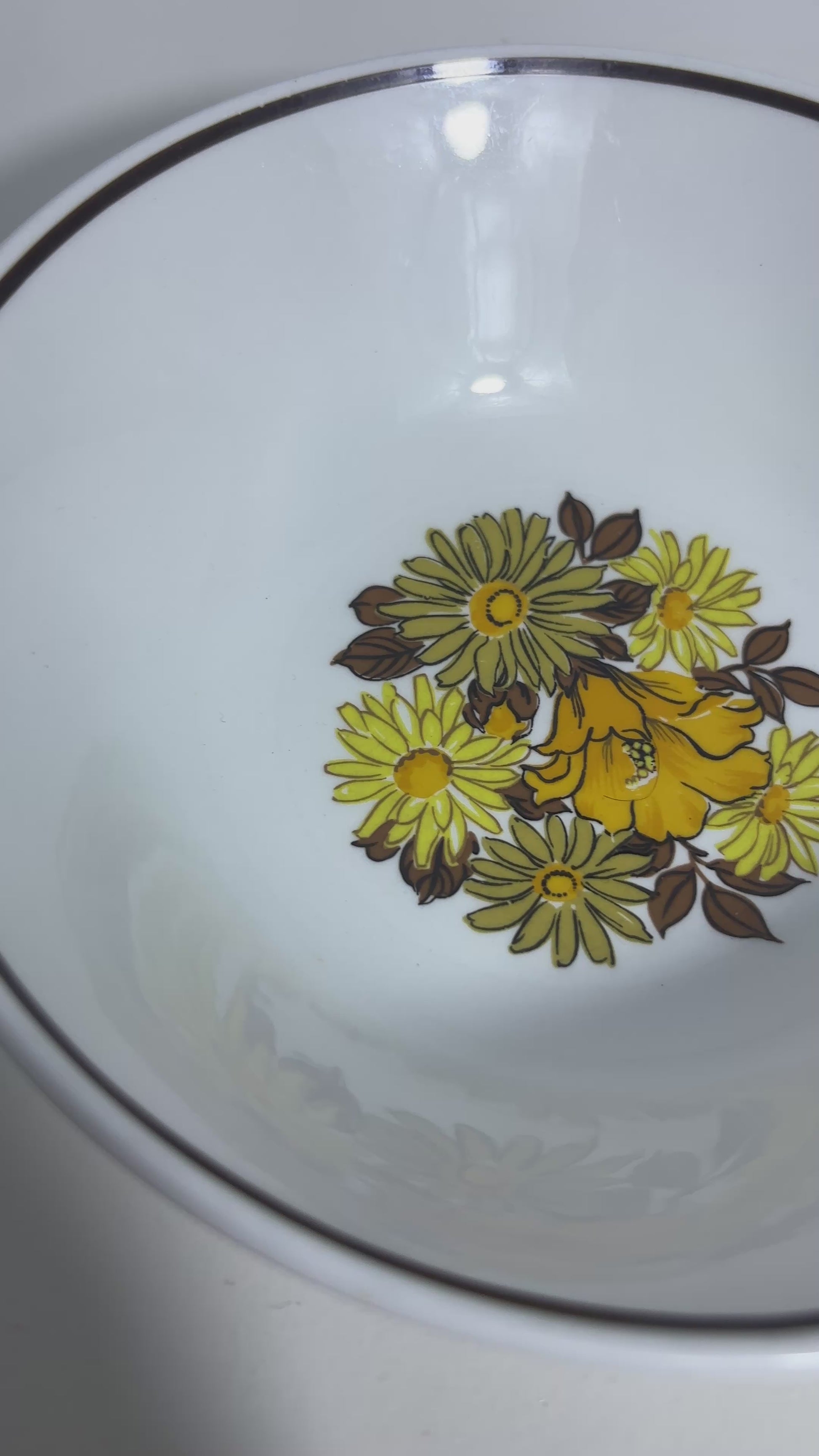 Johnson Brothers Charmaine Yellow Flowers Soup Bowls