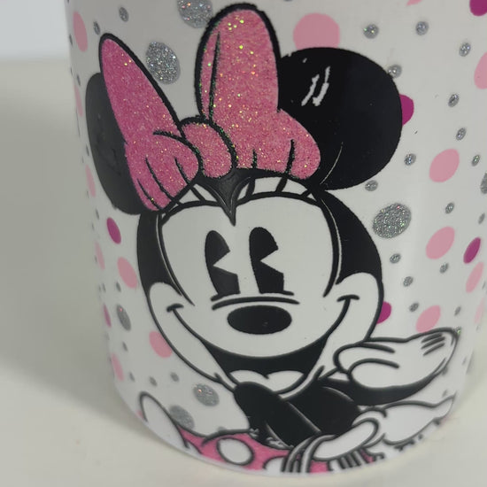 Silver Buffalo Disney Minnie Mouse Glitter Mug