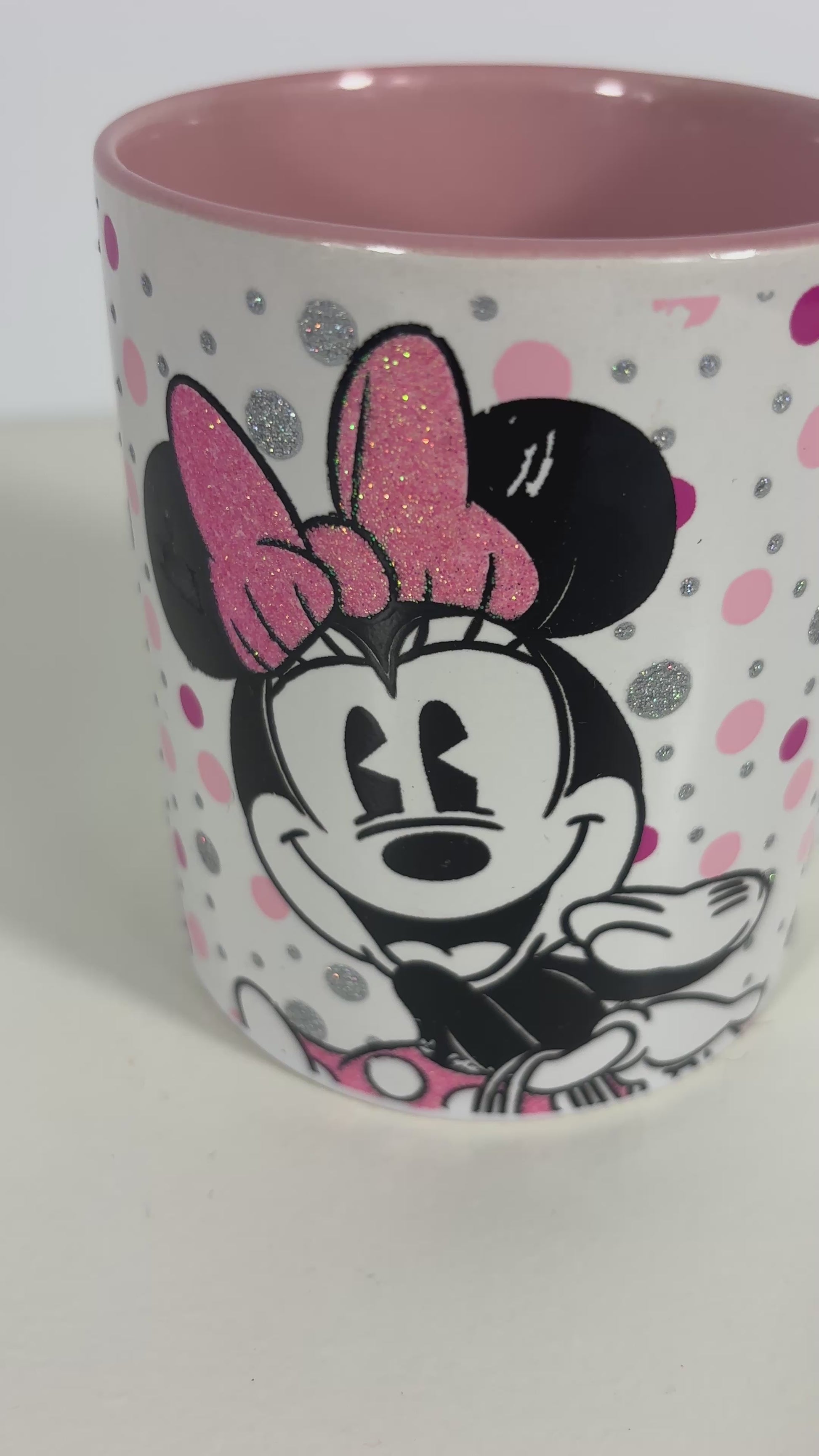 Silver Buffalo Disney Minnie Mouse Glitter Mug