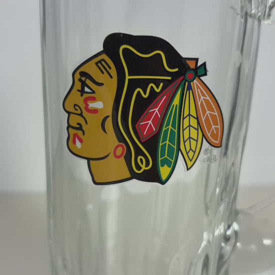 Chicago Blackhawks Strong Arm Tall Beer Mug
