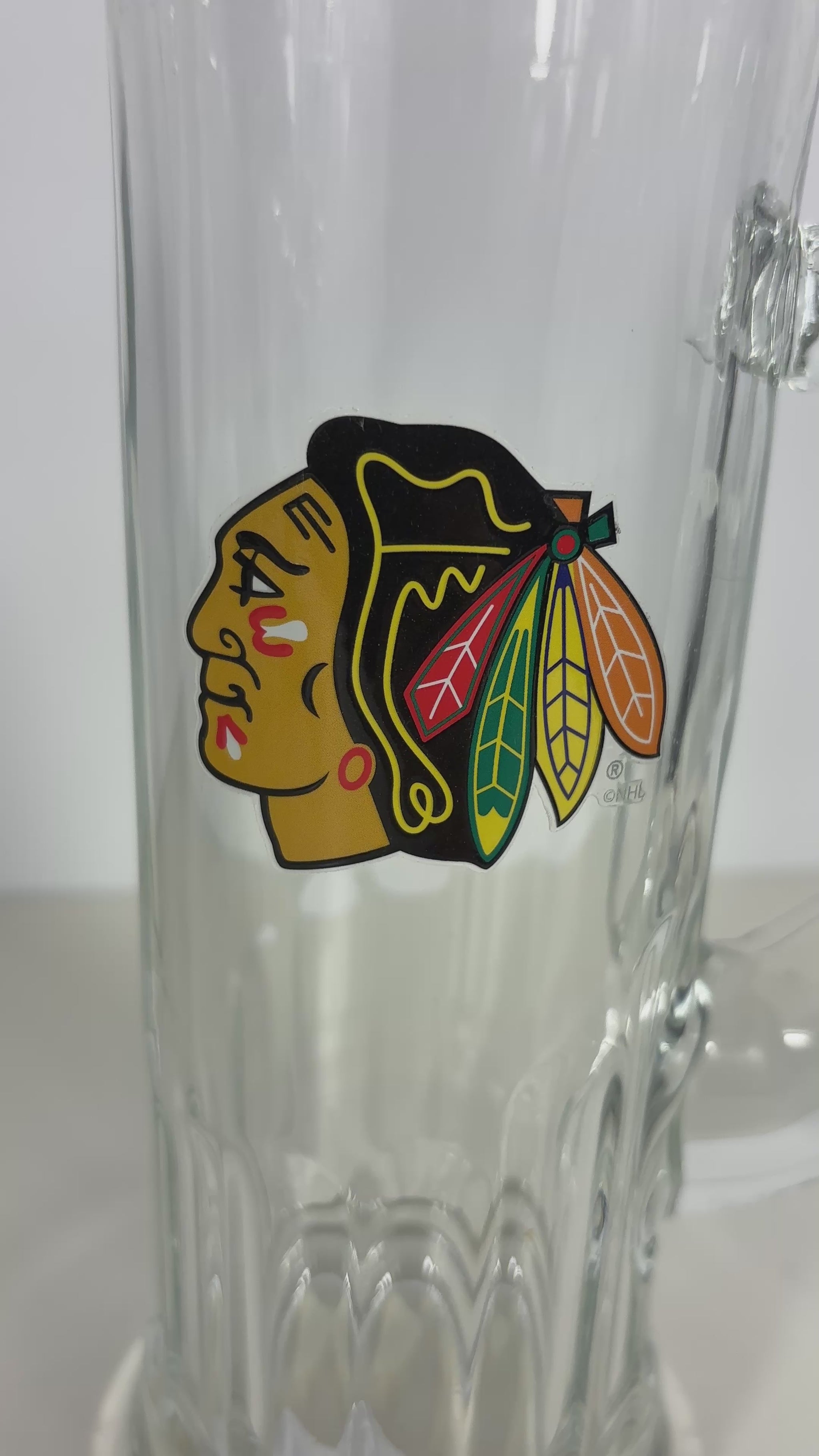 Chicago Blackhawks Strong Arm Tall Beer Mug