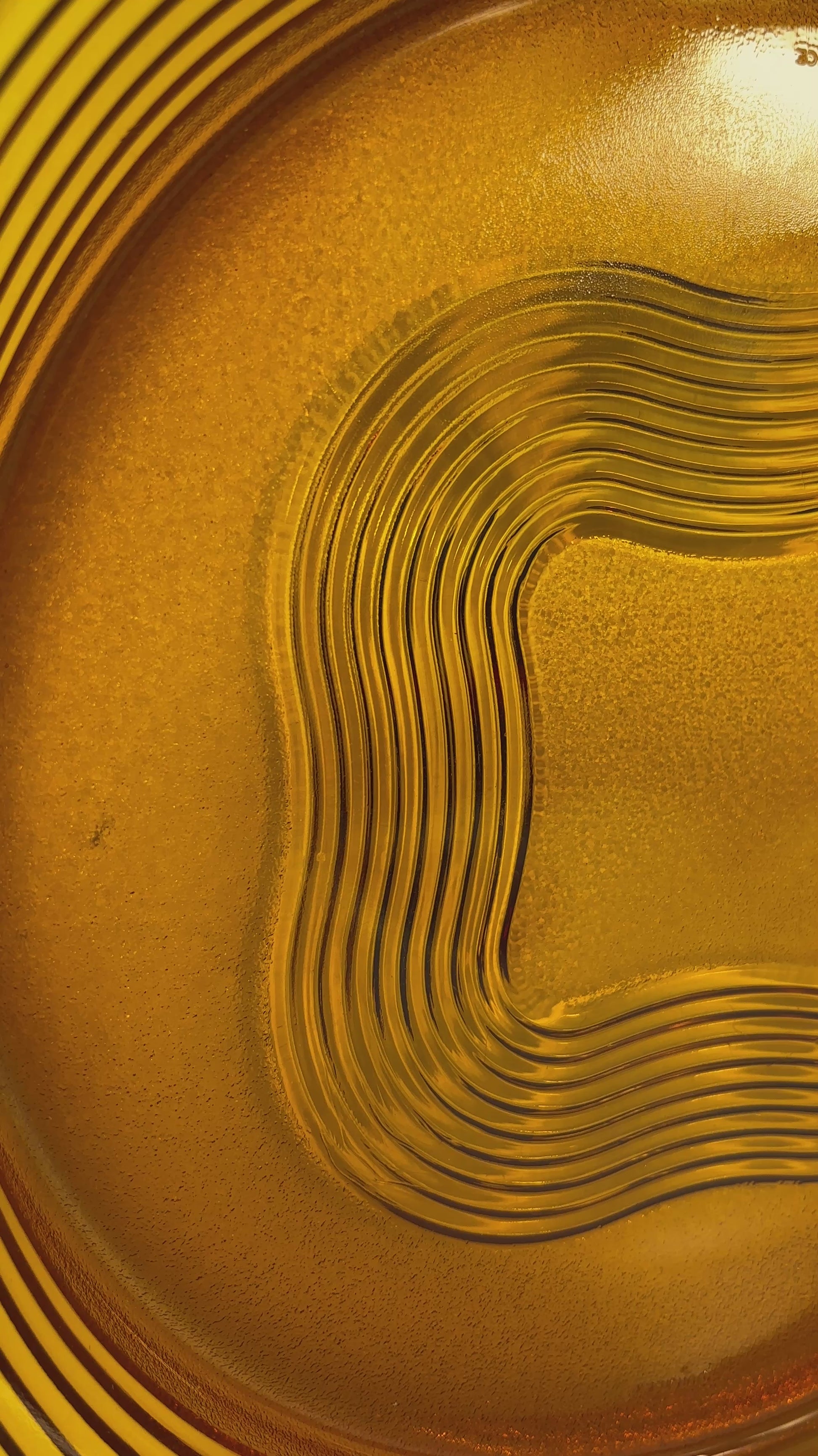 Duralex Ondine Amber Glass Serving Plate