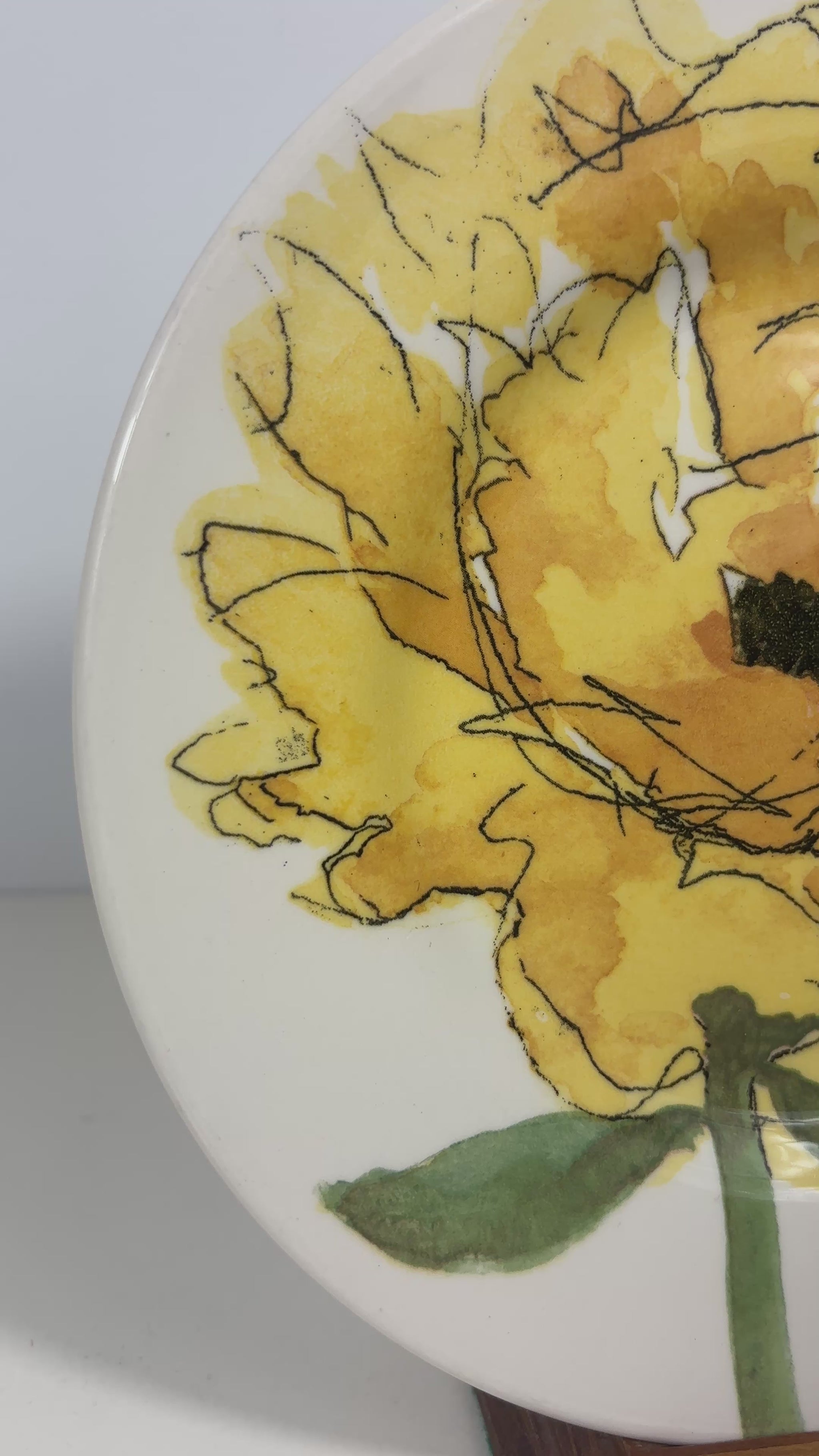 Royal Stafford Yellow Poppy Salad Plate