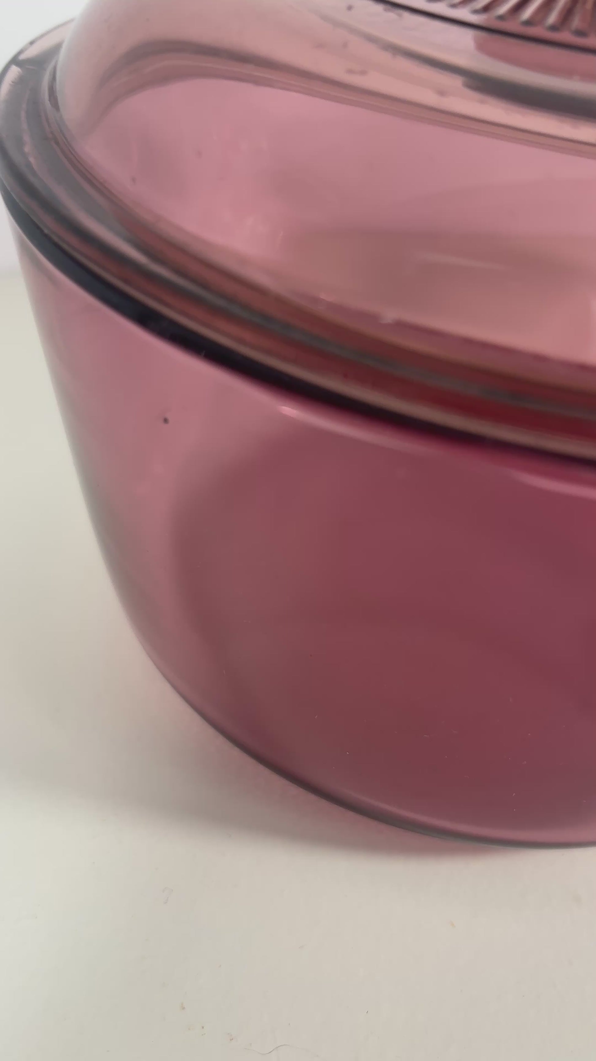 Corning Visions Cranberry 1 Litre Covered Saucepan