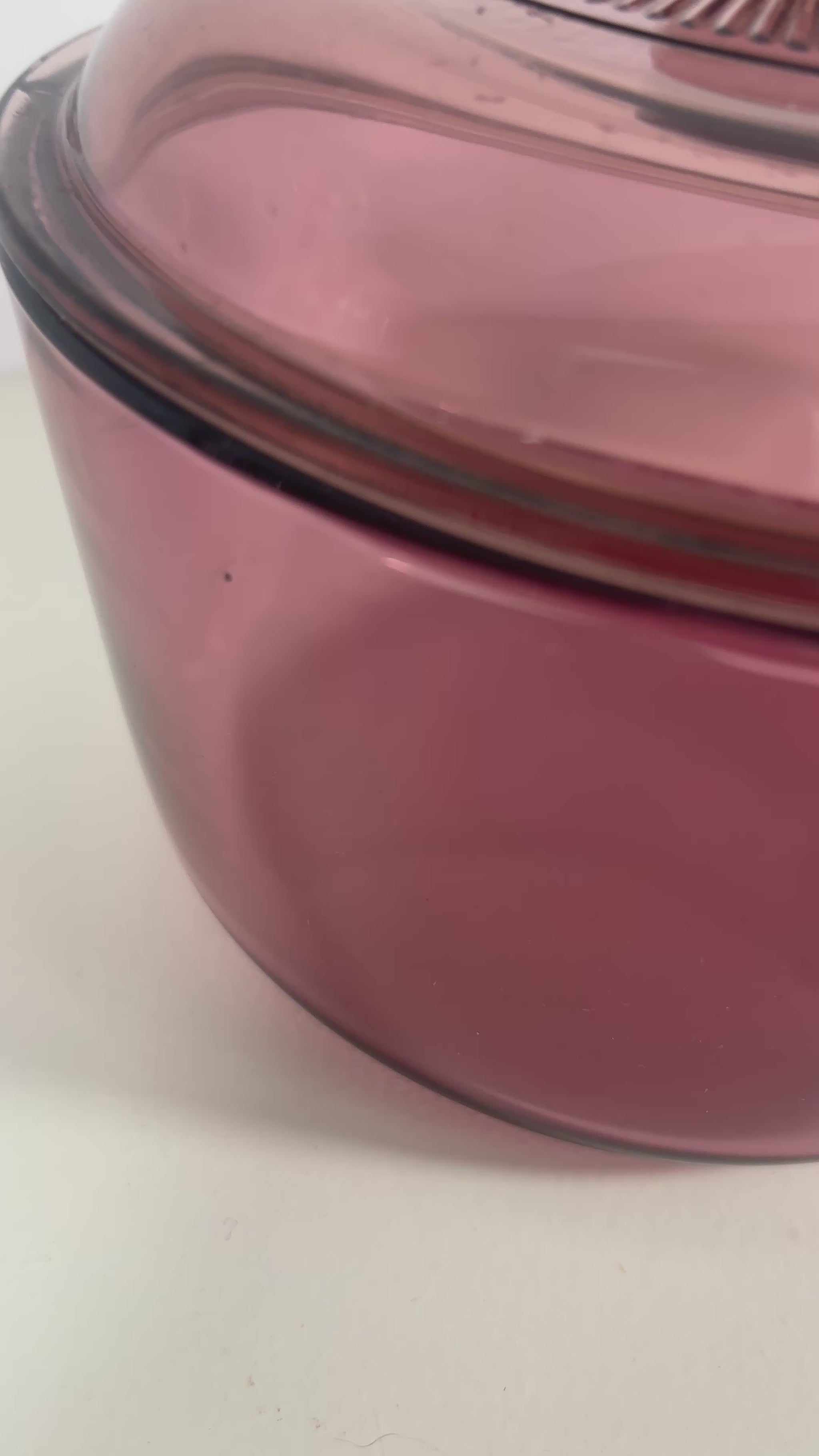 Corning Visions Cranberry 1 Litre Covered Saucepan