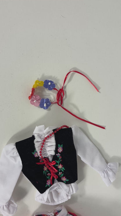 Vintage Barbie Traditional Polish Folk Outfit