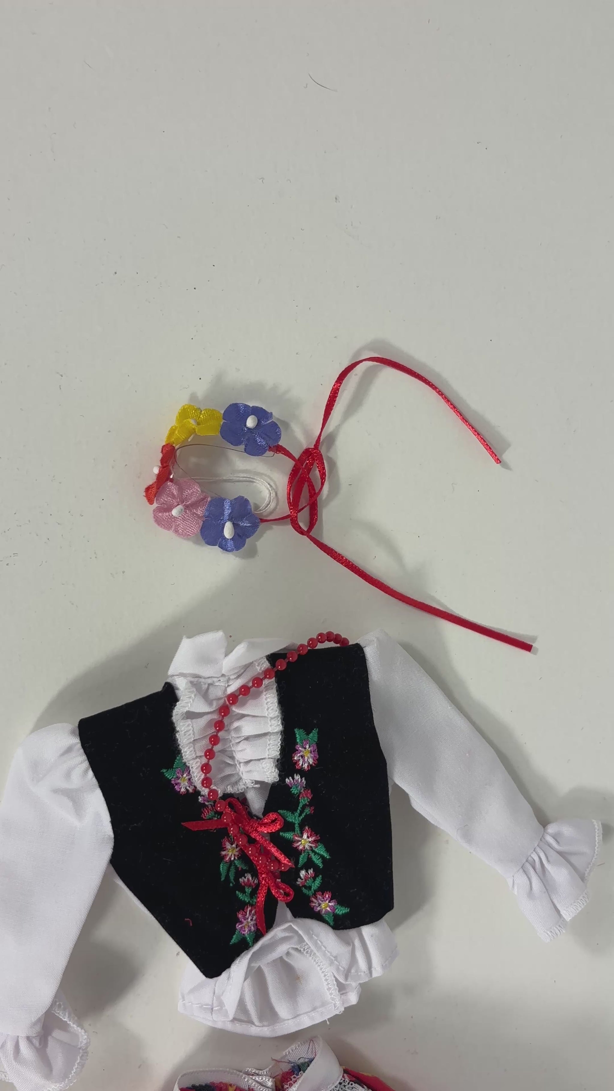 Vintage Barbie Traditional Polish Folk Outfit
