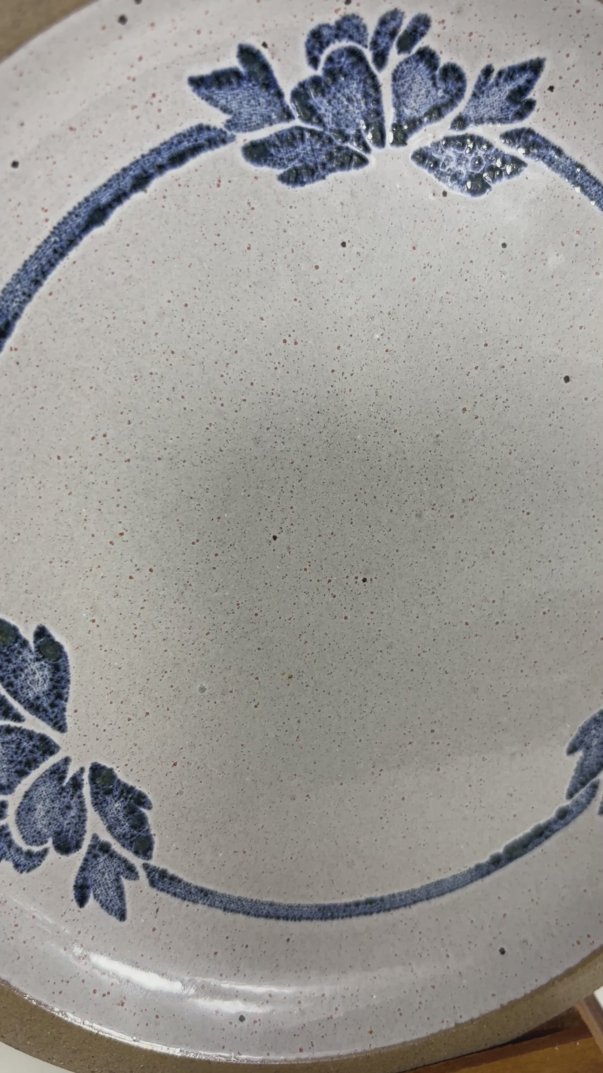 WR Midwinter Blue Print Bread Plates
