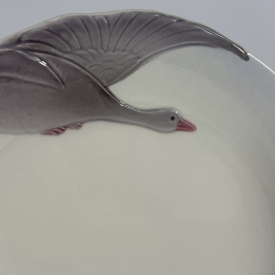 Waechtersbach Carl Bull Wildservice Grey Goose Embossed Plate