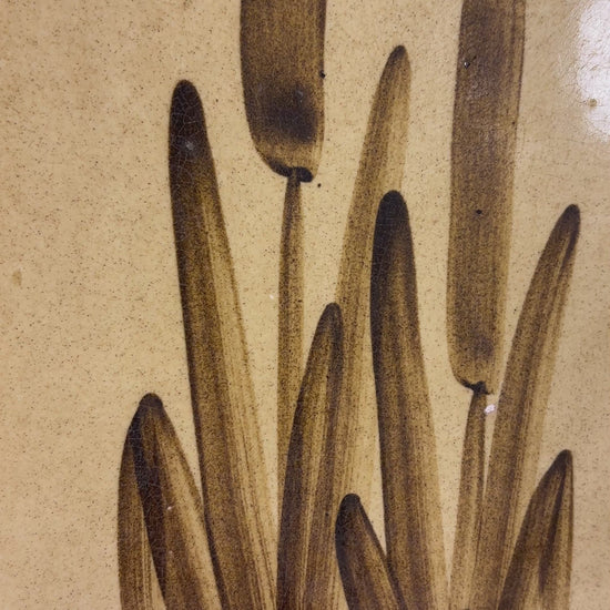 Galleon Ware Canada Bulrush Cattail Serving Platter