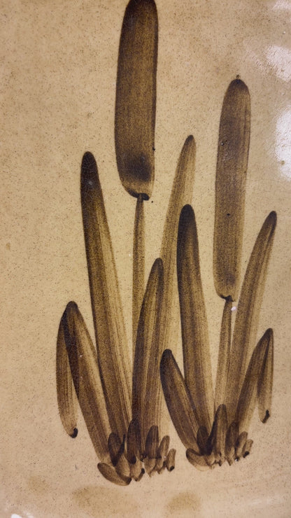 Galleon Ware Canada Bulrush Cattail Serving Platter