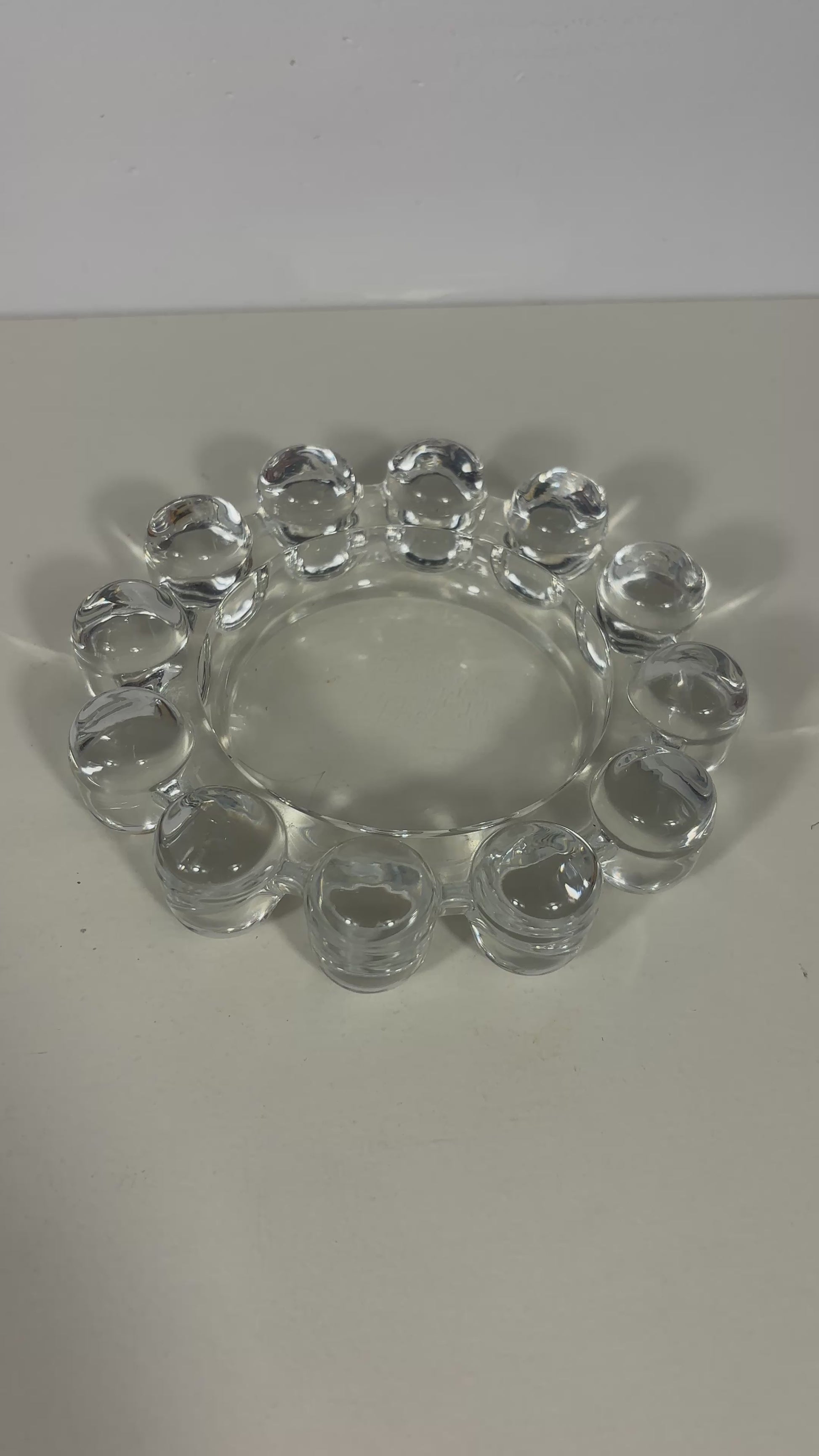 Anchor Hocking Boopie Bubble Clear Glass Ashtray