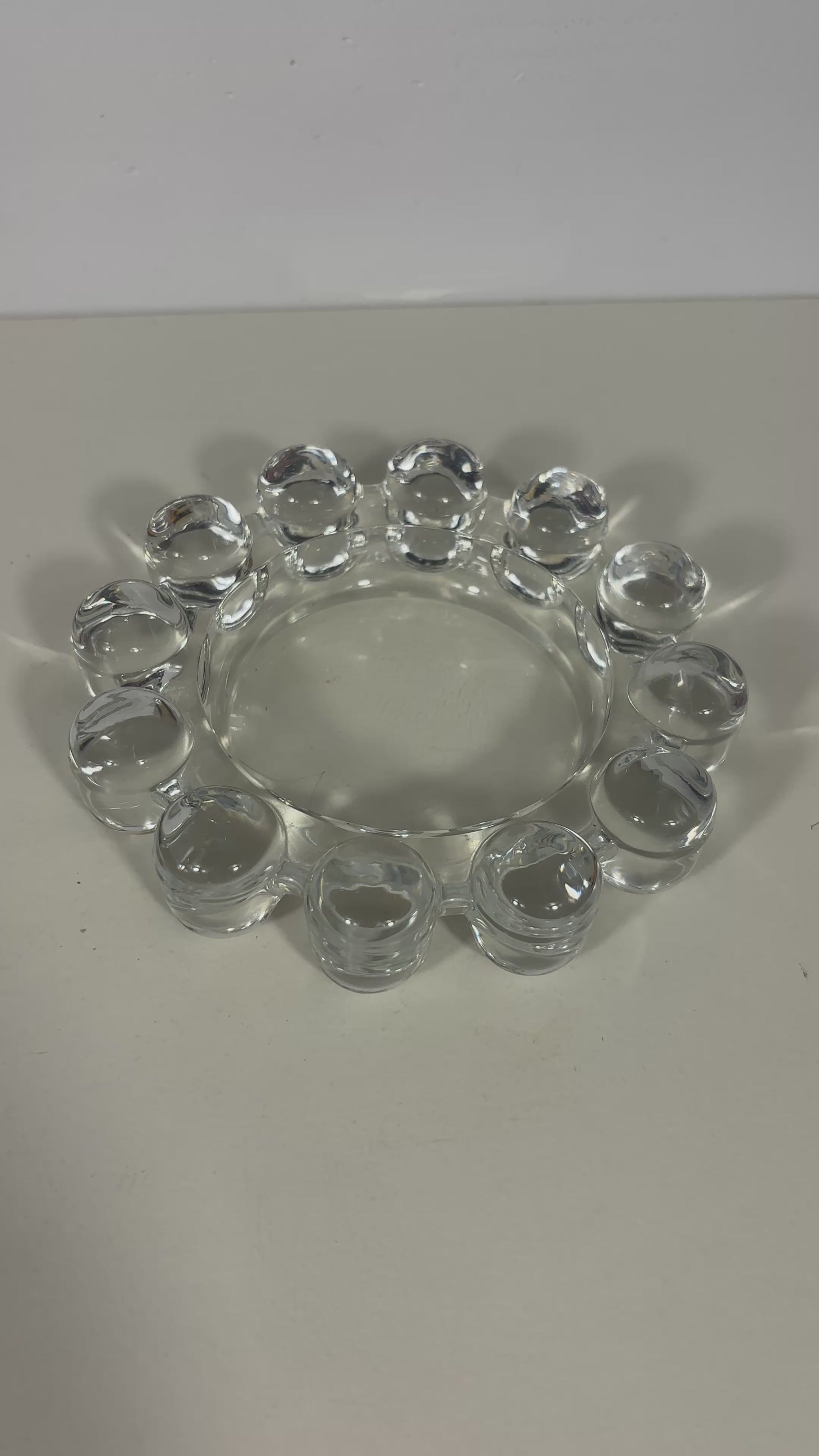 Anchor Hocking Boopie Bubble Clear Glass Ashtray