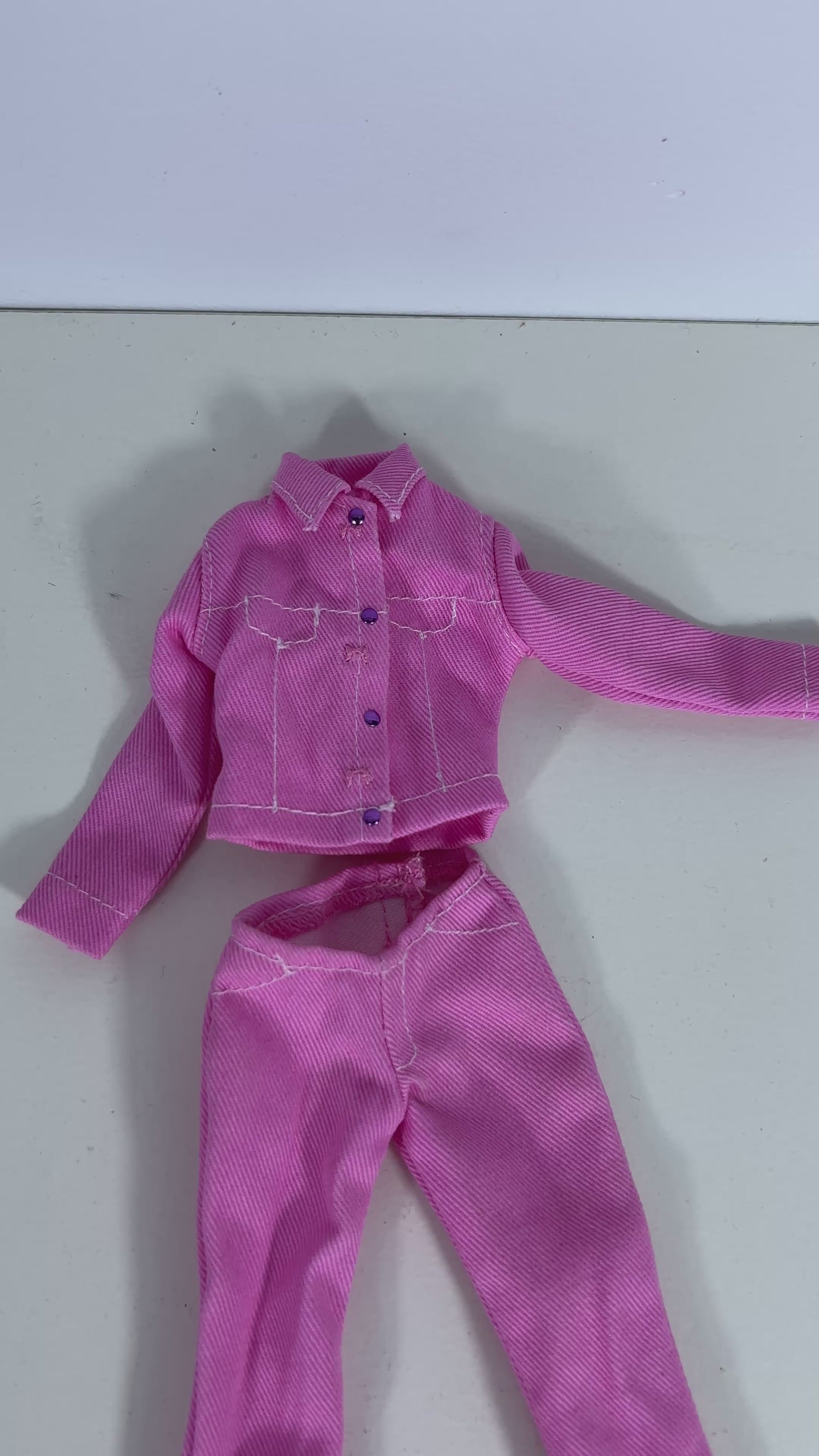 Barbie Fashion Avenue Pink Flower Jacket and Pants Set