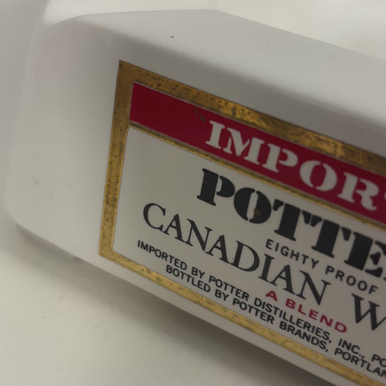 Potter’s Whiskey Vintage Advertising Ashtray