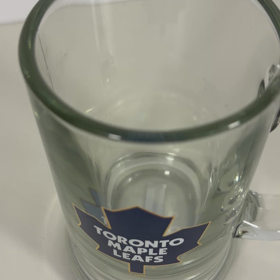 Vintage Toronto Maple Leafs Logo Glass Beer Stein