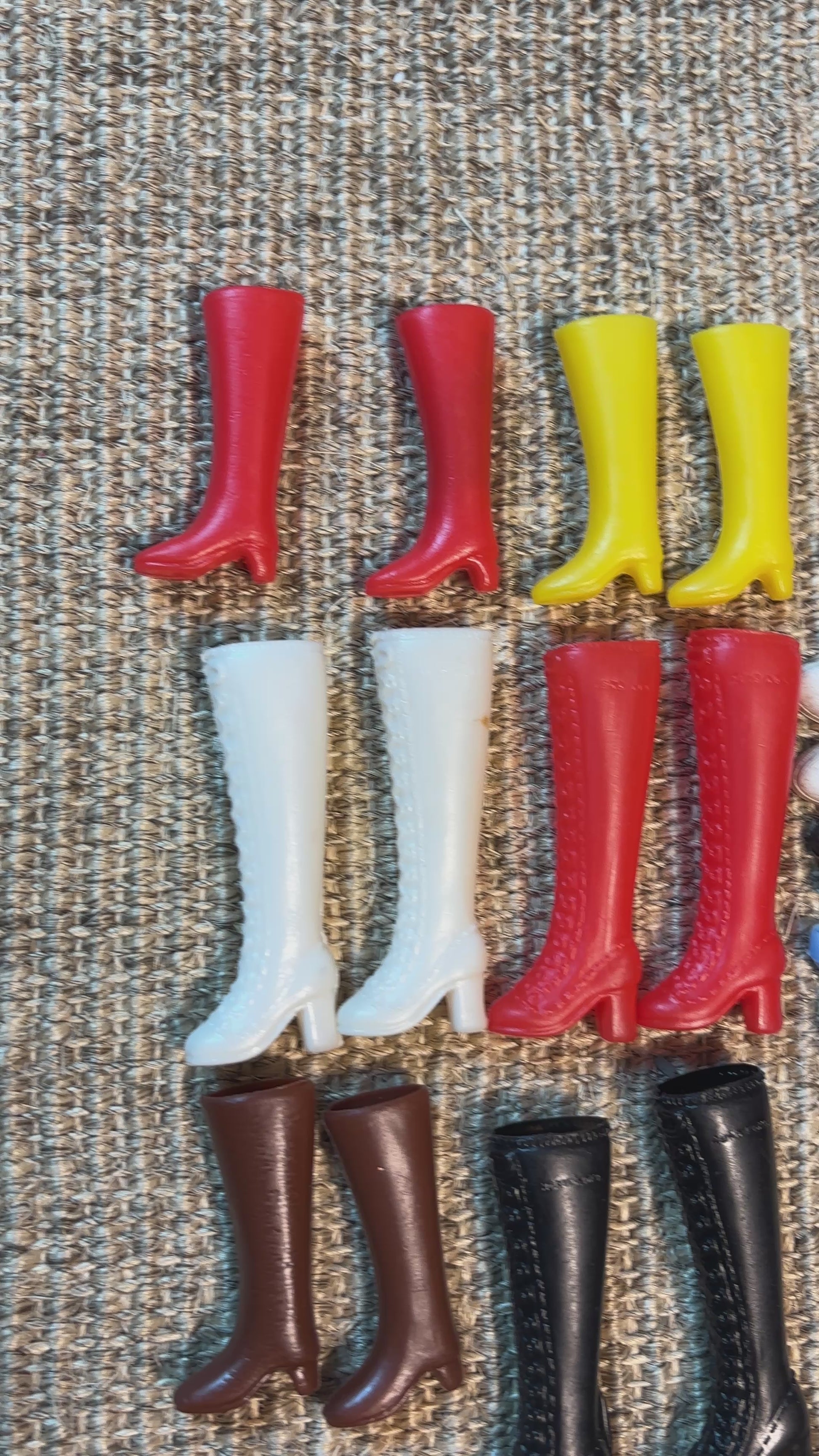 Lot of Vintage Barbie Shoes Boots and Accessories