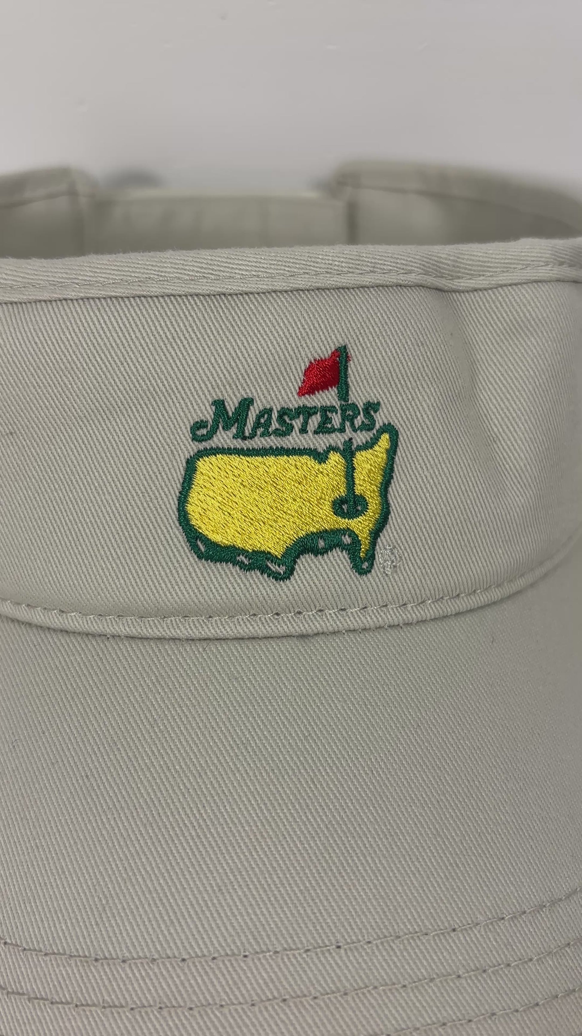 Masters Golf Tournament Beige Golf Visor