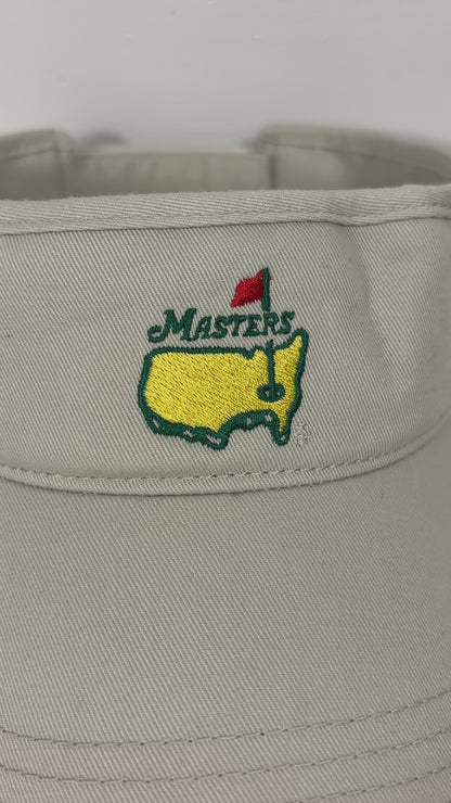 Masters Golf Tournament Beige Golf Visor