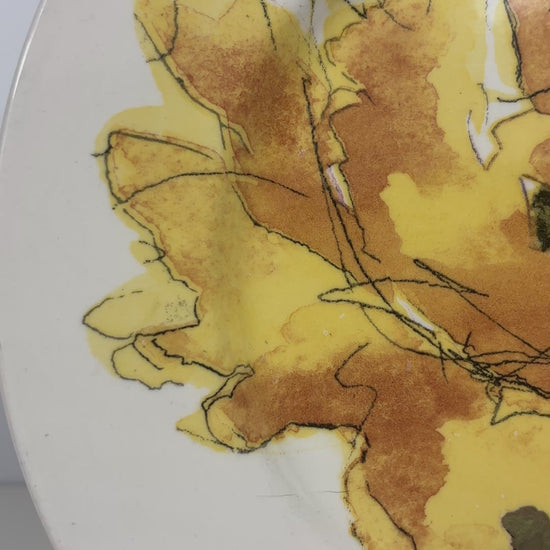Royal Stafford Yellow Poppy Dinner Plate