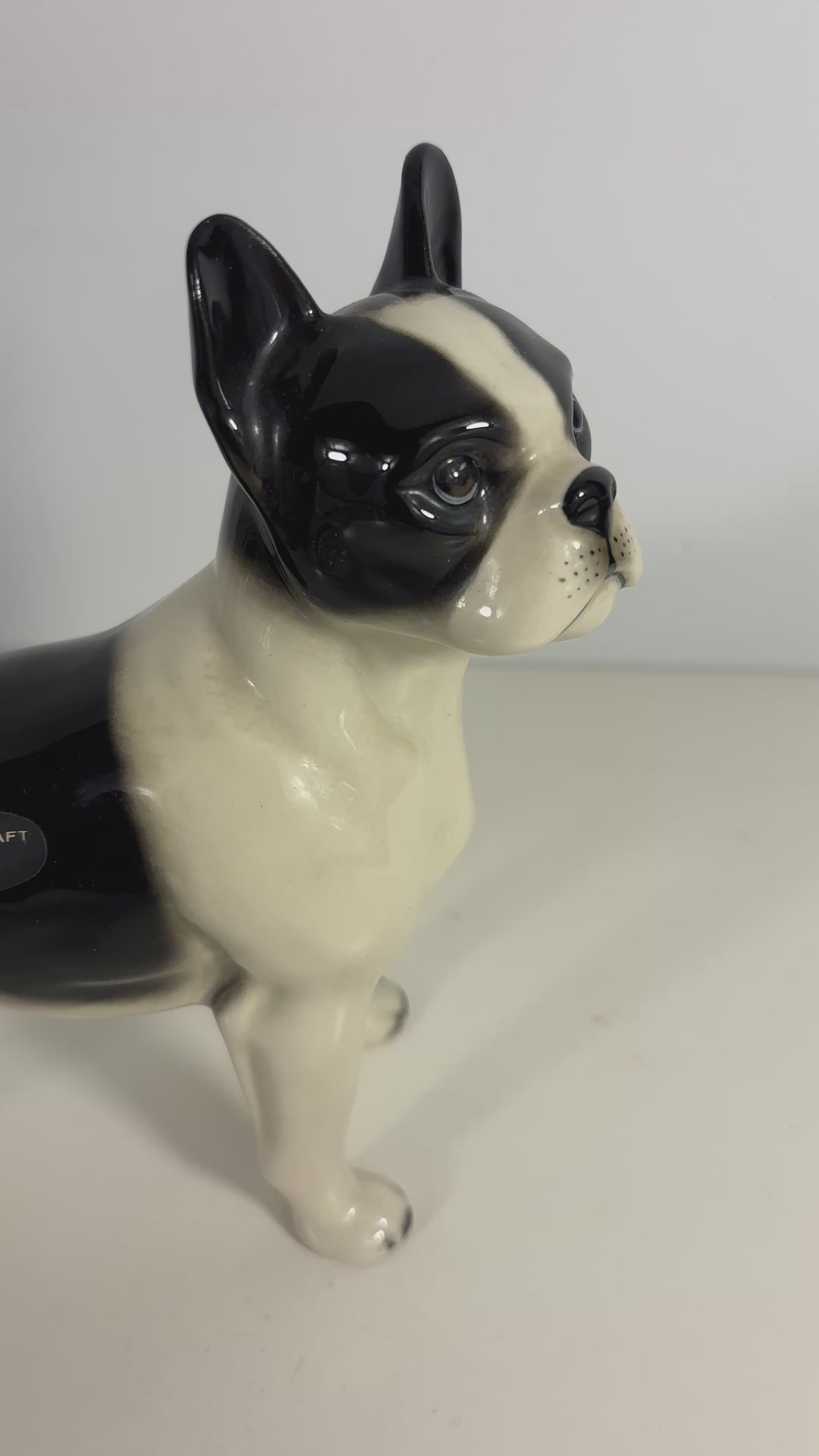 Coopercraft England Boston Terrier Figurine