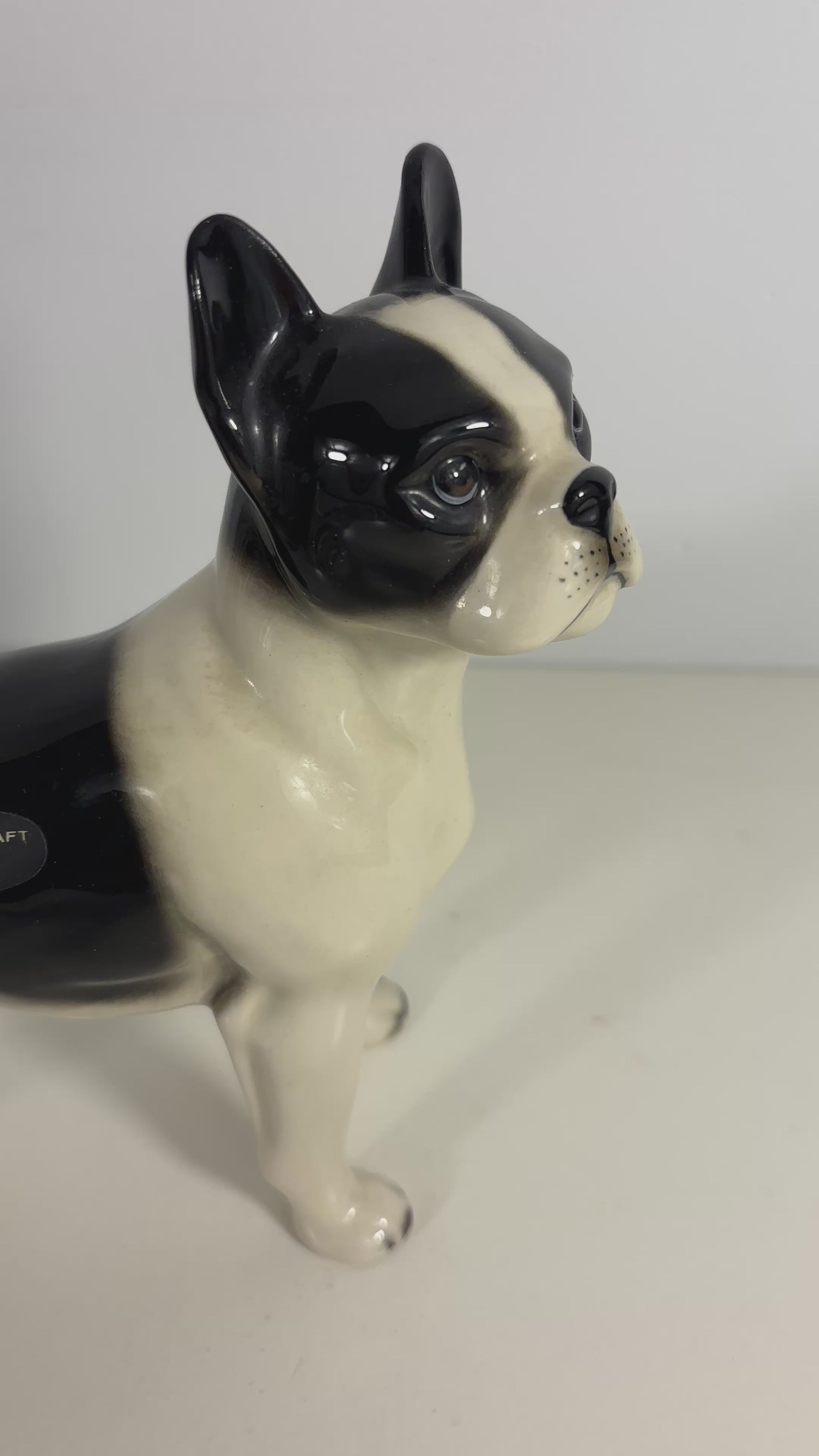 Coopercraft England Boston Terrier Figurine