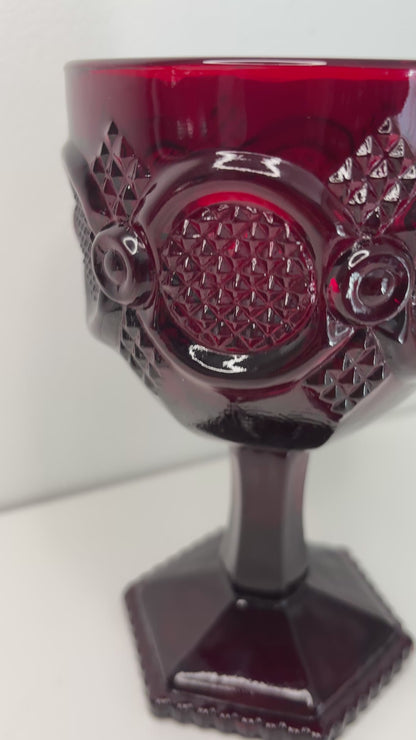Avon Cape Cod Red Goblet