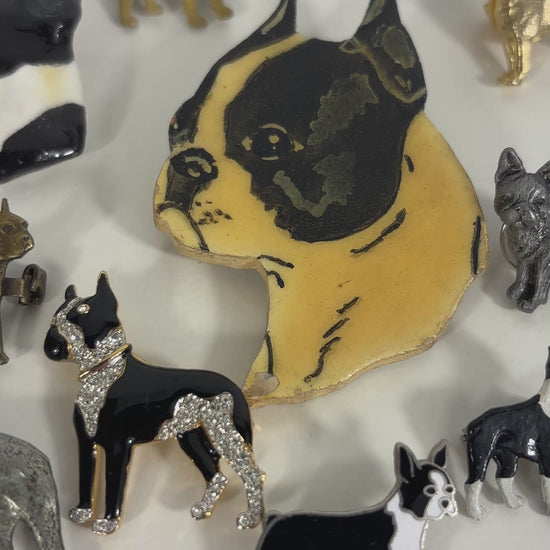 Lot of Boston Terrier Bulldog Frenchie Dog Pins