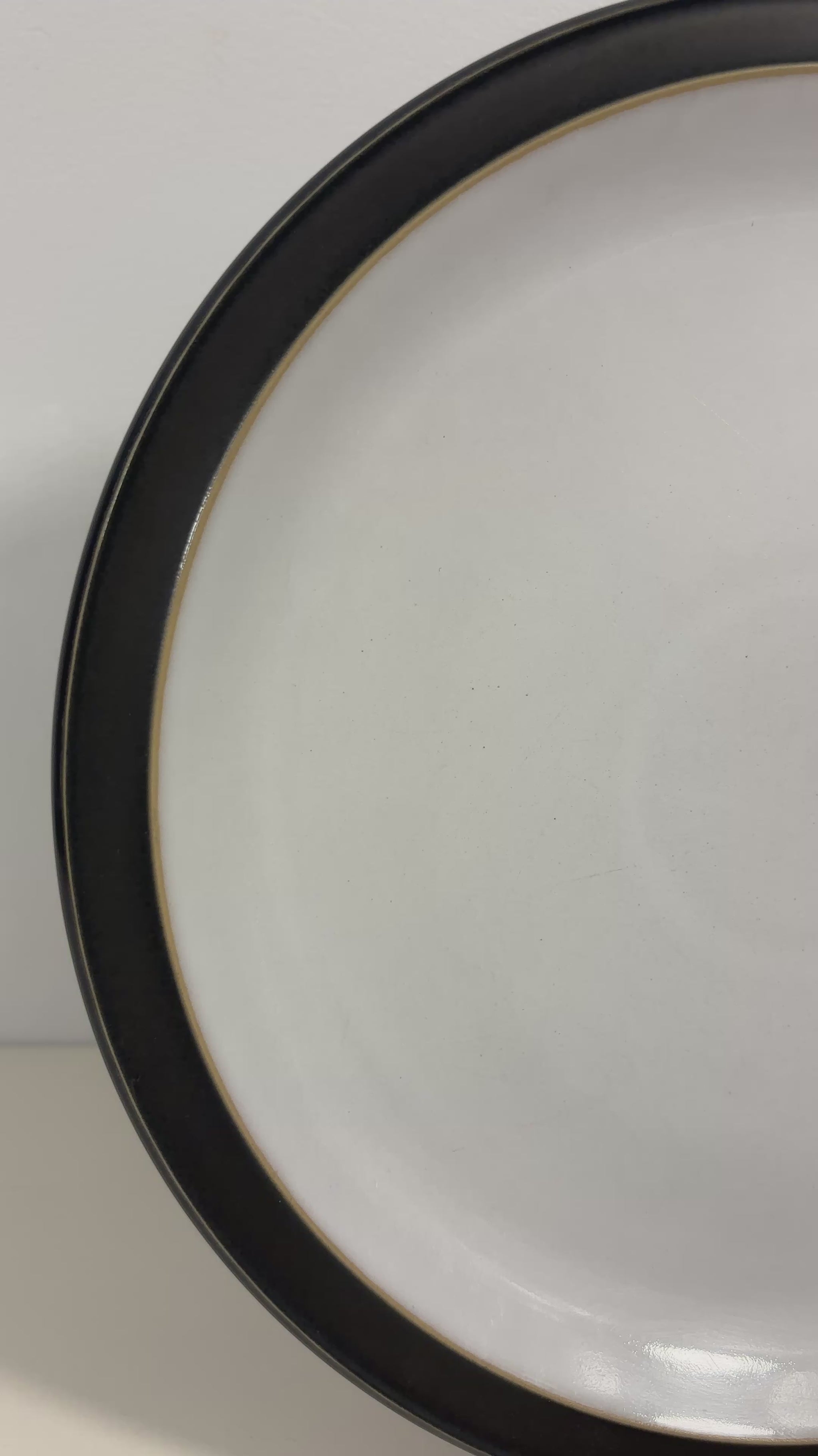 Denby Elements Jet Black Dinner Plate