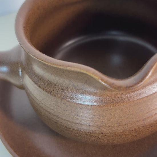 Denby Mayflower Gravy Boat with Stand