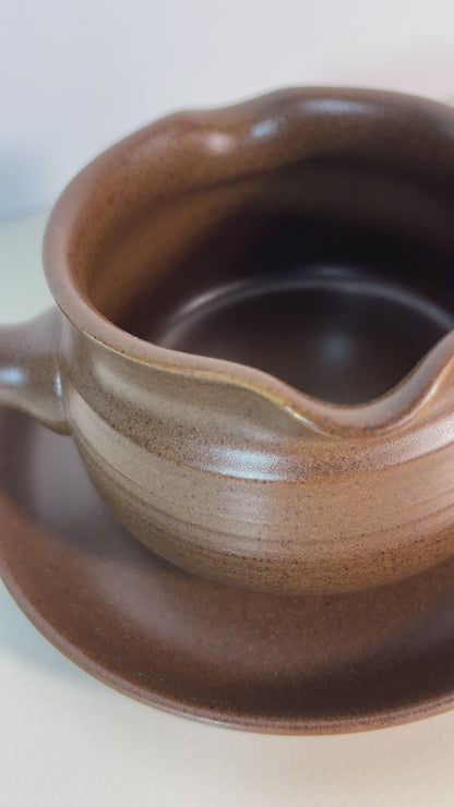 Denby Mayflower Gravy Boat with Stand
